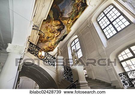 "The Staircase and a ceiling fresco in the Residenz Eichstaett palace, the former residence of the prince bishop, Eichstaett, Bavaria, Germany, Europe" View Large Photo Image Stock Photo - "The Staircase and a ceiling fresco in the Residenz Eichstaett palace, the former residence of the prince bishop, Eichstaett, Bavaria, Germany, Europe". Fotosearch