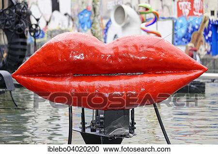 Stock Image - "The Stravinsky Fountain, Igor Stravinsky-square, Centre Georges Pompidou, Paris, France, Europe". Fotosearch
