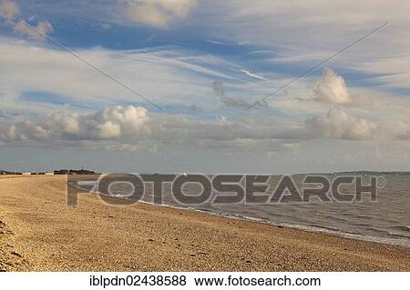 "The sweep of Stokes Bay pebble beach at Alverstoke, Gosport, England, United Kingdom, Europe" View Large Photo Image Stock Photo - "The sweep of Stokes Bay pebble beach at Alverstoke, Gosport, England, United Kingdom, Europe". Fotosearch