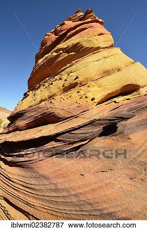 "The Swirl"""", Brain Rocks of the Coyote Buttes South CBS, Cottonwood Teepees, eroded Navajo sandstone rock formations with Liesegang bands or Liesegang rings, Pareah Paria Plateau, Vermilion Cliffs National Monument, Arizona, Utah, Southwestern USA" View Large Photo Image Stock Photo - "The Swirl"""", Brain Rocks of the Coyote Buttes South CBS, Cottonwood Teepees, eroded Navajo sandstone rock formations with Liesegang bands or Liesegang rings, Pareah Paria Plateau, Vermilion Cliffs National Monument, Arizona, Utah, Southwestern USA". Fotosearch