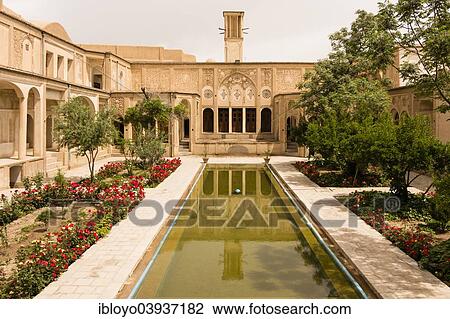 "The Tabatabaei Historic House, Khaneh-ye Tabatabaeiha, Kashan, Iran, Asia" View Large Photo Image Stock Image - "The Tabatabaei Historic House, Khaneh-ye Tabatabaeiha, Kashan, Iran, Asia". Fotosearch