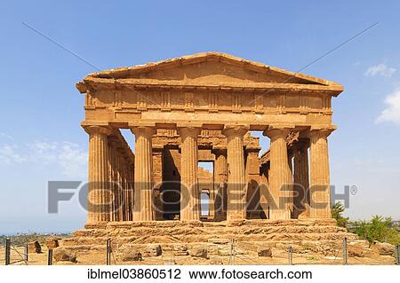 "The Temple of Concordia or Harmonia, Akragas, Valle dei Templi, Valley of the Temples, or Vaddi di li Tempri, Agrigento, Sicily, Italy, Europe" View Large Photo Image Stock Image - "The Temple of Concordia or Harmonia, Akragas, Valle dei Templi, Valley of the Temples, or Vaddi di li Tempri, Agrigento, Sicily, Italy, Europe". Fotosearch