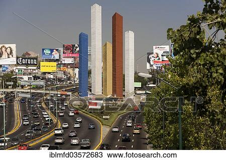 "The Torres de Satelite at the entrance to Ciudad Satelite, Mexico City, Federal District, Mexico, North America" View Large Photo Image Stock Image - "The Torres de Satelite at the entrance to Ciudad Satelite, Mexico City, Federal District, Mexico, North America". Fotosearch