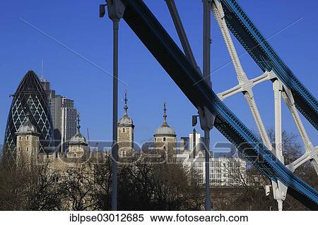 Stock Photography - "The Tower of London, seen from Tower Bridge, City of London, London, London region, England, United Kingdom, Europe". Fotosearch