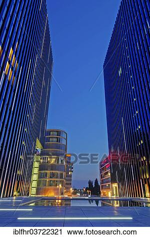 "The towers of the Hyatt Hotel at Dusseldorfer Medienhafen, Dusseldorf Media Harbour, Dusseldorf, Rhineland, North Rhine-Westphalia, Germany, Europe" View Large Photo Image Stock Image - "The towers of the Hyatt Hotel at Dusseldorfer Medienhafen, Dusseldorf Media Harbour, Dusseldorf, Rhineland, North Rhine-Westphalia, Germany, Europe". Fotosearch