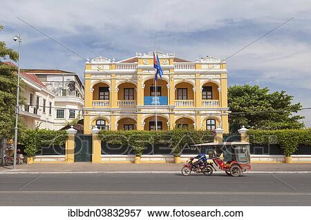 "The UNESCO headquarters in an old colonial building, Phnom Penh, Cambodia, Asia" View Large Photo Image Stock Photo - "The UNESCO headquarters in an old colonial building, Phnom Penh, Cambodia, Asia". Fotosearch