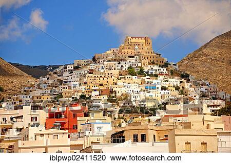 "The Venetian city quarter of Ano Syros topped by the Catholic basilica of San Giorgio, Syros, Cyclades Islands, Greece, Europe" View Large Photo Image Stock Image - "The Venetian city quarter of Ano Syros topped by the Catholic basilica of San Giorgio, Syros, Cyclades Islands, Greece, Europe". Fotosearch