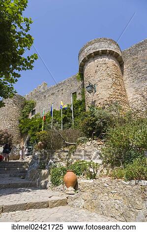 The wall of Castelo de Obidos, Obidos Castle, Obidos, Leiria District, Pinhal Litoral, Portugal, Europe View Large Photo Image Stock Photography - The wall of Castelo de Obidos, Obidos Castle, Obidos, Leiria District, Pinhal Litoral, Portugal, Europe. Fotosearch