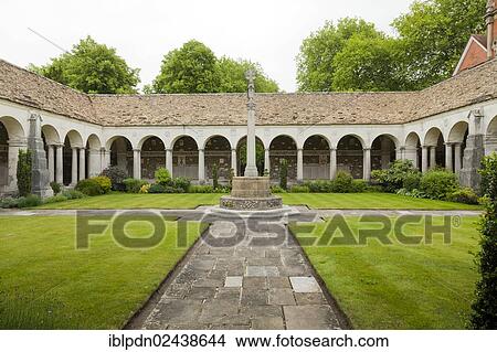 Picture - "The war cloister at Winchester College, designed by Sir Herbert Baker, Winchester, England, United Kingdom, Europe". Fotosearch