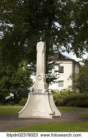 Stock Image - "The War Memorial in the War Memorial Park at Romsey, Hampshire, England, United Kingdom, Europe". Fotosearch