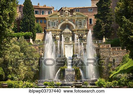 "The water jets of the Organ fountain, 1566, Villa d'Este, UNESCO World Heritage Site, Tivoli, Lazio, Italy, Europe" View Large Photo Image Stock Image - "The water jets of the Organ fountain, 1566, Villa d'Este, UNESCO World Heritage Site, Tivoli, Lazio, Italy, Europe". Fotosearch