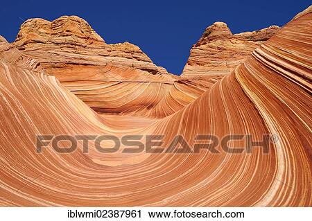 "The Wave, banded eroded Navajo sandstone rocks with Liesegang bands or Liesegang rings, North Coyote Buttes, CBN, Pareah Paria Canyon, Vermilion Cliffs National Monument, Arizona, Utah, Southwestern USA, USA" View Large Photo Image Stock Image - "The Wave, banded eroded Navajo sandstone rocks with Liesegang bands or Liesegang rings, North Coyote Buttes, CBN, Pareah Paria Canyon, Vermilion Cliffs National Monument, Arizona, Utah, Southwestern USA, USA". Fotosearch