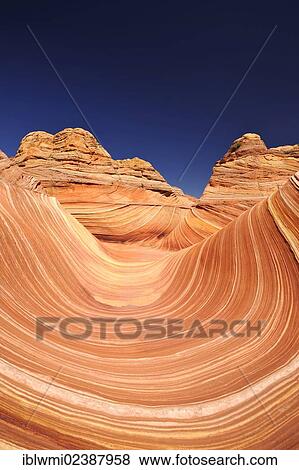 "The Wave, banded eroded Navajo sandstone rocks with Liesegang bands or Liesegang rings, North Coyote Buttes, CBN, Pareah Paria Canyon, Vermilion Cliffs National Monument, Arizona, Utah, Southwestern USA, USA" View Large Photo Image Stock Photo - "The Wave, banded eroded Navajo sandstone rocks with Liesegang bands or Liesegang rings, North Coyote Buttes, CBN, Pareah Paria Canyon, Vermilion Cliffs National Monument, Arizona, Utah, Southwestern USA, USA". Fotosearch