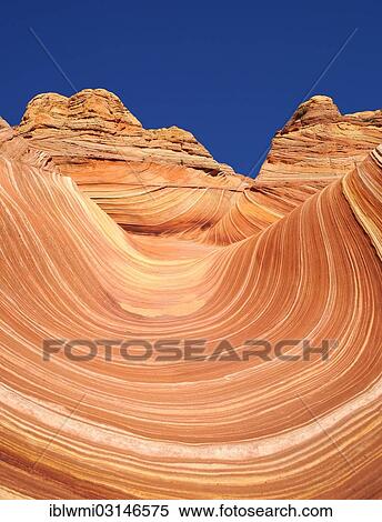 "The Wave"""", wave of banded eroded Navajo sandstone cliffs with Liesegang bands, Coyote Buttes North, CBN, Pahreah or Paria Canyon, Vermilion Cliffs National Monument, Arizona, United States, North America" View Large Photo Image Stock Photography - "The Wave"""", wave of banded eroded Navajo sandstone cliffs with Liesegang bands, Coyote Buttes North, CBN, Pahreah or Paria Canyon, Vermilion Cliffs National Monument, Arizona, United States, North America". Fotosearch