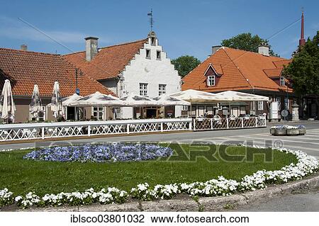 Stock Image - "The Weighhouse, Kuressaare, Saaremaa, Estonia, Baltic States, Europe". Fotosearch