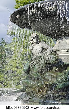 "The well """"Stuermische Wogen"""" in the suburb Neustadt. Dresden, Germany, Europe" View Large Photo Image Stock Photo - "The well """"Stuermische Wogen"""" in the suburb Neustadt. Dresden, Germany, Europe". Fotosearch