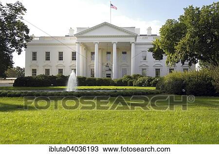 Stock Image - "The White House, District of Columbia, United States, North America". Fotosearch