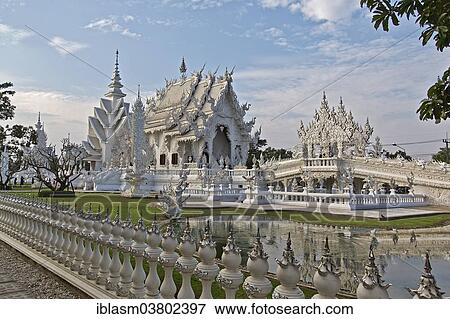 "The White Temple of Wat Rong Khun, Buddhist-Hindu temple complex, Chiang Rai Province, Thailand, Asia" View Large Photo Image Stock Photo - "The White Temple of Wat Rong Khun, Buddhist-Hindu temple complex, Chiang Rai Province, Thailand, Asia". Fotosearch