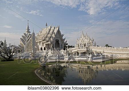 "The White Temple of Wat Rong Khun, Buddhist-Hindu temple complex, Chiang Rai Province, Thailand, Asia" View Large Photo Image Stock Photograph - "The White Temple of Wat Rong Khun, Buddhist-Hindu temple complex, Chiang Rai Province, Thailand, Asia". Fotosearch