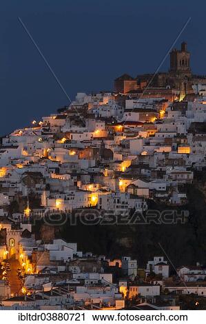 "The White Town of Arcos de la Frontera, at dawn, Arcos de la Frontera, Cadiz province, Andalusia, Spain, Europe" View Large Photo Image Stock Image - "The White Town of Arcos de la Frontera, at dawn, Arcos de la Frontera, Cadiz province, Andalusia, Spain, Europe". Fotosearch