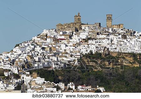 "The White Town of Arcos de la Frontera, Cadiz province, Andalusia, Spain, Europe" View Large Photo Image Stock Photo - "The White Town of Arcos de la Frontera, Cadiz province, Andalusia, Spain, Europe". Fotosearch
