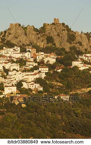 "The White Town of Gaucin below a Moorish fort, in the evening light, Malaga province, Andalusia, Spain, Europe" View Large Photo Image Stock Photo - "The White Town of Gaucin below a Moorish fort, in the evening light, Malaga province, Andalusia, Spain, Europe". Fotosearch