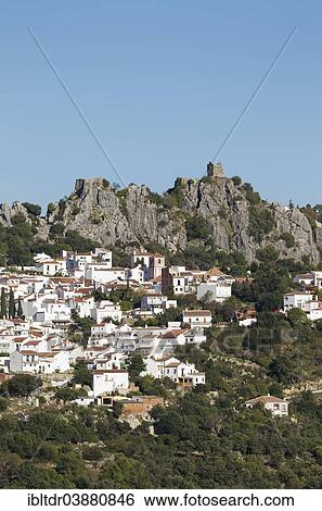 "The White Town of Gaucin below a Moorish fort, Malaga province, Andalusia, Spain, Europe" View Large Photo Image Stock Photograph - "The White Town of Gaucin below a Moorish fort, Malaga province, Andalusia, Spain, Europe". Fotosearch