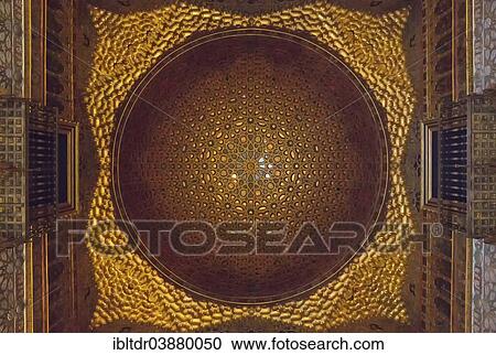 "The wooden domed ceiling in the Salon of the Ambassadors in the Alcazar of Seville, Seville province, Andalusia, Spain, Europe" View Large Photo Image Stock Image - "The wooden domed ceiling in the Salon of the Ambassadors in the Alcazar of Seville, Seville province, Andalusia, Spain, Europe". Fotosearch