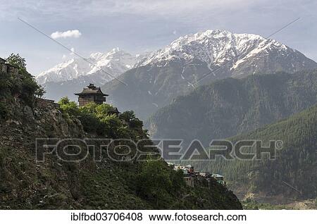 "The wooden Kamru Fort above Kamru village on a mountain ridge, Sangla Valley, Kamru, Himachal Pradesh, India, Asia" View Large Photo Image Stock Photo - "The wooden Kamru Fort above Kamru village on a mountain ridge, Sangla Valley, Kamru, Himachal Pradesh, India, Asia". Fotosearch
