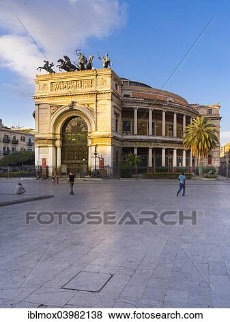 "Theater Politeama Garibaldi, Piazza Ruggero Settimo, historic centre, Palermo, Sicily, Italy, Europe" View Large Photo Image Stock Photo - "Theater Politeama Garibaldi, Piazza Ruggero Settimo, historic centre, Palermo, Sicily, Italy, Europe". Fotosearch