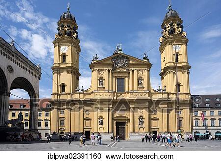 "Theatine Church on Odeonsplatz square, Munich, Bavaria, Germany, Europe, PublicGround, Europe" View Large Photo Image Stock Image - "Theatine Church on Odeonsplatz square, Munich, Bavaria, Germany, Europe, PublicGround, Europe". Fotosearch