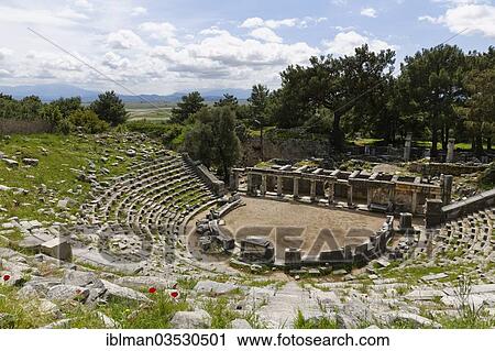 "Theatre of Priene, Priene, Gullubahce, Aydin province, Aegean region, Turkey, Asia" View Large Photo Image Stock Image - "Theatre of Priene, Priene, Gullubahce, Aydin province, Aegean region, Turkey, Asia". Fotosearch