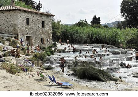 "Thermal water, travertine waterfalls, Cascate del Molino, Saturnia, province of Grosseto, Tuscany, Italy, Europe" View Large Photo Image Stock Photograph - "Thermal water, travertine waterfalls, Cascate del Molino, Saturnia, province of Grosseto, Tuscany, Italy, Europe". Fotosearch