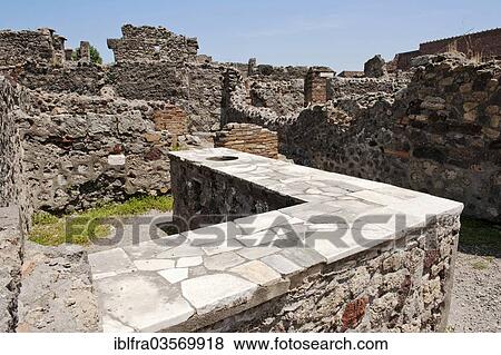 "Thermopolium, tavern on the Via Consolare, Pompeji, Campania, Italy, Europe" View Large Photo Image Stock Photo - "Thermopolium, tavern on the Via Consolare, Pompeji, Campania, Italy, Europe". Fotosearch