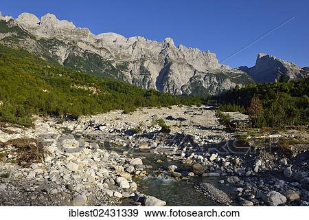 "Theth or Thethi River in front of the Albanian Alps, Theth National Park, Albania, The Balkans, Europe" View Large Photo Image Stock Photo - "Theth or Thethi River in front of the Albanian Alps, Theth National Park, Albania, The Balkans, Europe". Fotosearch
