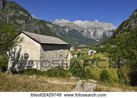 "Theth or Thethi valley, Theth National Park, Albanian Alps, Albania, The Balkans, Europe" View Large Photo Image Stock Photo - "Theth or Thethi valley, Theth National Park, Albanian Alps, Albania, The Balkans, Europe". Fotosearch