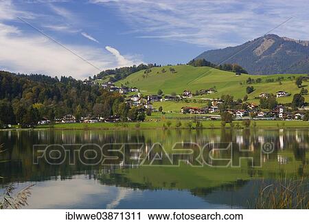 Stock Image - "Thiersee, Vorderthiersee, Tyrol, Austria, Europe". Fotosearch