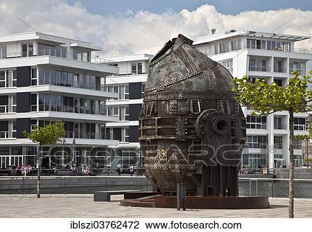 "Thomas-Konverter, preserved Thomas bulb, on the Kulturinsel, cultural island with the medical centre at Phoenix-See Lake, Horde, Dortmund, Ruhr district, North Rhine-Westphalia, Germany, Europe" View Large Photo Image Stock Image - "Thomas-Konverter, preserved Thomas bulb, on the Kulturinsel, cultural island with the medical centre at Phoenix-See Lake, Horde, Dortmund, Ruhr district, North Rhine-Westphalia, Germany, Europe". Fotosearch