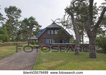 "Thomas Mann House, Nida, Curonian Spit, KlaipÄ—da County, Lithuania, Europe" View Large Photo Image Stock Photo - "Thomas Mann House, Nida, Curonian Spit, KlaipÄ—da County, Lithuania, Europe". Fotosearch