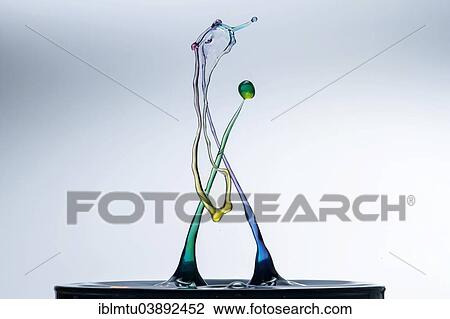 Three different coloured drops colliding View Large Photo Image Stock Image - Three different coloured drops colliding. Fotosearch