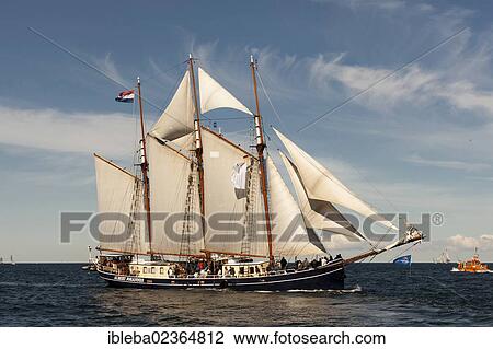 "Three-masted gaff schooner, Albert Johannes, during Hanse Sail 2012, Warnemuende, Mecklenburg-Western Pomerania, Germany, Europe" View Large Photo Image Stock Image - "Three-masted gaff schooner, Albert Johannes, during Hanse Sail 2012, Warnemuende, Mecklenburg-Western Pomerania, Germany, Europe". Fotosearch
