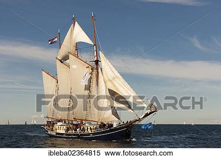 "Three-masted gaff schooner, Albert Johannes, during Hanse Sail 2012, Warnemuende, Mecklenburg-Western Pomerania, Germany, Europe" View Large Photo Image Stock Photography - "Three-masted gaff schooner, Albert Johannes, during Hanse Sail 2012, Warnemuende, Mecklenburg-Western Pomerania, Germany, Europe". Fotosearch