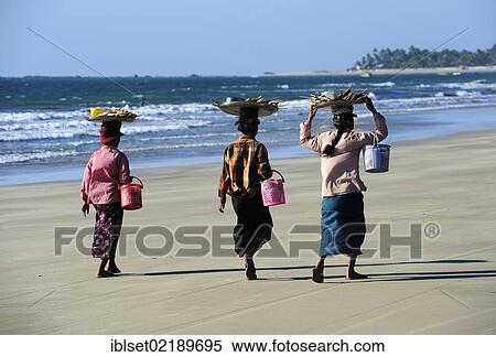 "Three snack vendors on Ngwe Saung Beach, Myanmar, Burma, Southeast Asia, Asia" View Large Photo Image Stock Photography - "Three snack vendors on Ngwe Saung Beach, Myanmar, Burma, Southeast Asia, Asia". Fotosearch