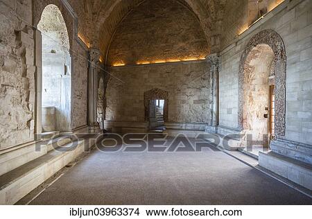 "Throne room, Castel del Monte, castle, built 1240-1250, window casing and door frame made from Breccia rossa, UNESCO World Heritage Site, Andria, Province of Barletta-Andria-Trani, Apulia, Italy, Europe" View Large Photo Image Picture - "Throne room, Castel del Monte, castle, built 1240-1250, window casing and door frame made from Breccia rossa, UNESCO World Heritage Site, Andria, Province of Barletta-Andria-Trani, Apulia, Italy, Europe". Fotosearch