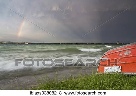 "Thunderstorm with high waves on Lake Constance, Horm outdoor swimming pool with rainbow, Konstanz, Baden-Wurttemberg, Germany, Europe" View Large Photo Image Stock Photo - "Thunderstorm with high waves on Lake Constance, Horm outdoor swimming pool with rainbow, Konstanz, Baden-Wurttemberg, Germany, Europe". Fotosearch