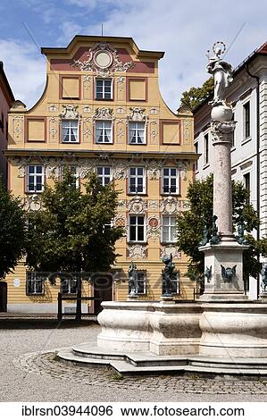 "Thurn- und Taxishaus building with rococo facade, Karlsplatz, Neuburg an der Donau, Bavaria, Germany, Europe" View Large Photo Image Stock Photograph - "Thurn- und Taxishaus building with rococo facade, Karlsplatz, Neuburg an der Donau, Bavaria, Germany, Europe". Fotosearch