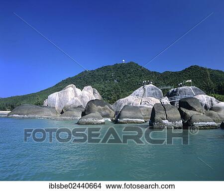 "Tianya Haijiao, The End of Heaven and Edge of the Sea, Sanya, rock formation at the southern tip of Hainan Island, China, Asia" View Large Photo Image Picture - "Tianya Haijiao, The End of Heaven and Edge of the Sea, Sanya, rock formation at the southern tip of Hainan Island, China, Asia". Fotosearch