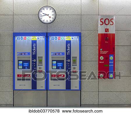 "Ticket machines and an emergency telephone of the Muenchner Verkehrsgesellschaft, Munich public transport company, MVG, Munich, Bavaria, Germany, Europe" View Large Photo Image Stock Photo - "Ticket machines and an emergency telephone of the Muenchner Verkehrsgesellschaft, Munich public transport company, MVG, Munich, Bavaria, Germany, Europe". Fotosearch