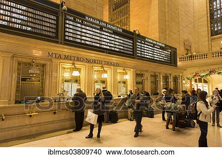 "Ticket windows, Grand Central Terminal station in Manhattan, New York City, New York, USA" View Large Photo Image Stock Image - "Ticket windows, Grand Central Terminal station in Manhattan, New York City, New York, USA". Fotosearch