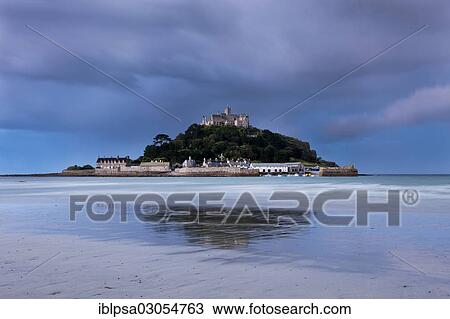 "Tidal island of St Michael's Mount, Marazion, Cornwall, England, United Kingdom, Europe" View Large Photo Image Stock Image - "Tidal island of St Michael's Mount, Marazion, Cornwall, England, United Kingdom, Europe". Fotosearch